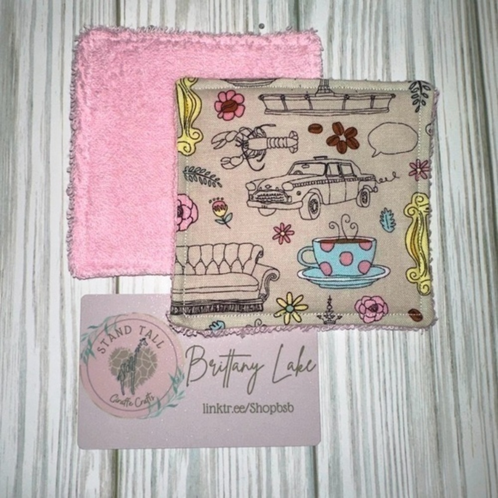FRIENDS TV show Reusable makeup remover pads (2 pack) handmade new